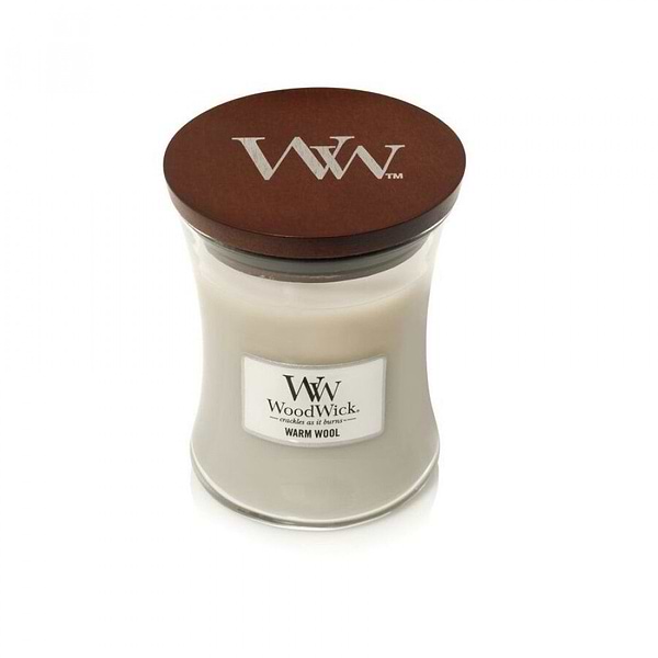 Фото - Свеча стекло Woodwick Medium Warm Wool (Теплая шерсть) 275г (1725452E)