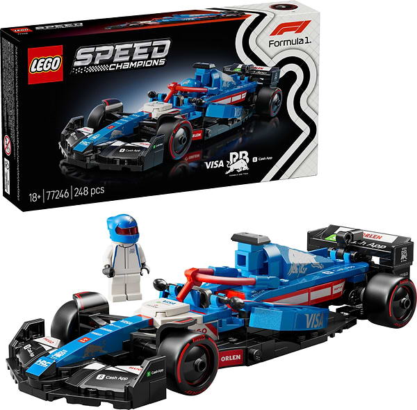 Фото - Конструктор LEGO Speed Champions Автомобіль для перегонів F1® Visa Cash RB VCARB 01 (77246)