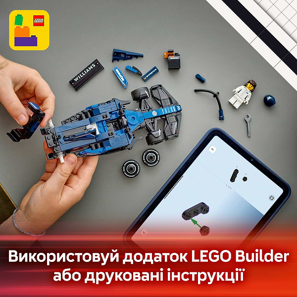 Фото - Конструктор LEGO Speed Champions Автомобіль для перегонів F1® Williams Racing FW46 (77249)