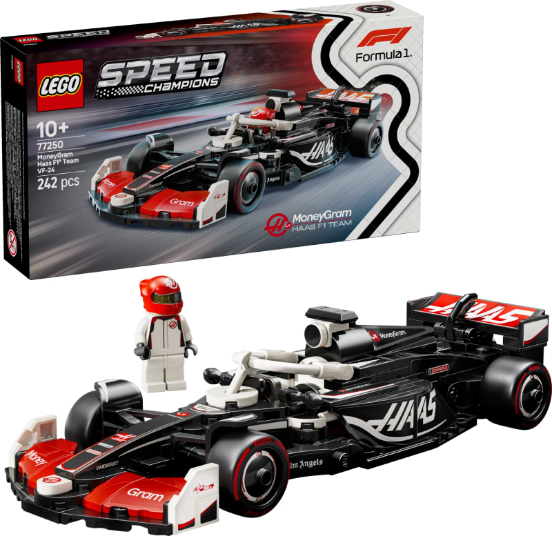 Конструктор LEGO Speed Champions Автомобіль для перегонів MoneyGram Haas F1® Team VF-24 (77250) - Фото 1