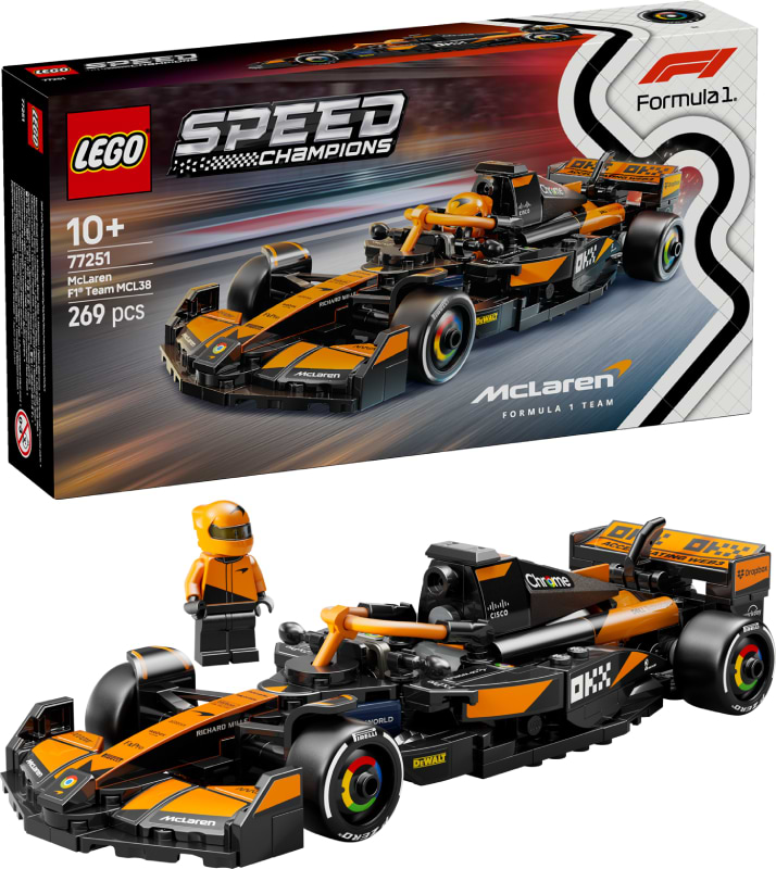 Конструктор LEGO Speed Champions Автомобіль для перегонів McLaren F1® Team MCL38 (77251) - Фото 1