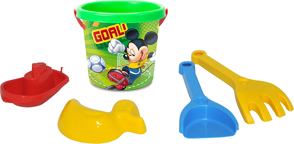 Фото - Набір для гри в пісочниці Wader Мікки-Гол 5 шт. (77252)