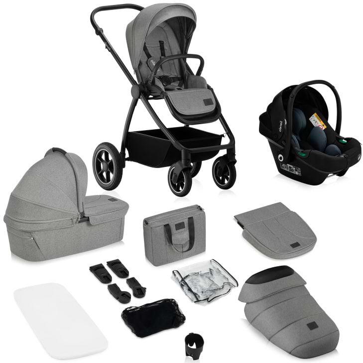 Коляска универсальная 3 в 1 Lionelo Meril Grey Stone