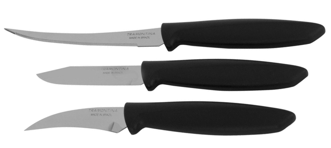 Набір ножів Tramontina Plenus Black 3 пр (23498/012) - Фото 1