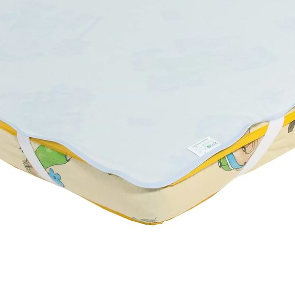 Фото - Наматрацник дитячий ЕКО ПУПС непромокальний Premium розмір 65х125 см Синій (ПНАМ12565с)