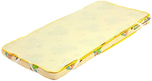 Фото - Наматрасник детский ЕКО ПУПС непромокаемый Premium размер 60х120 см Желтый (ПНАМ12060ж)