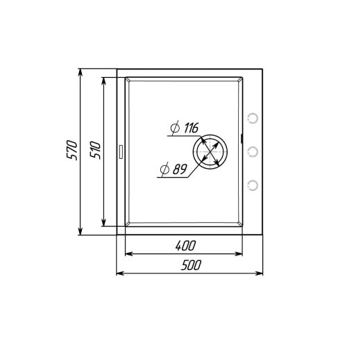 Фото - Мийка кухонна VALESO 5750 DAVINA Біла в крапку
