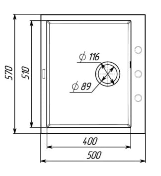Фото - Мийка кухонна VALESO 5750 DAVINA Чорний