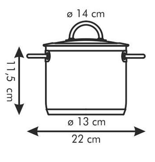 Фото - Каструля tescoma 779022 Vision 22 см 5.5 л
