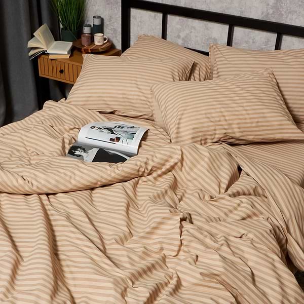 Фото - Підковдра двоспальна євро Moon&Star Бязь Gold Люкс Sand Lines 200x220 см (MS-870001138)