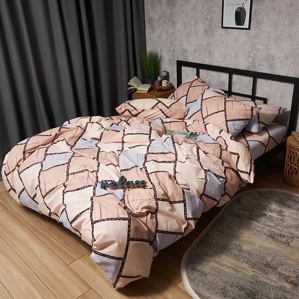 Фото - Комплект постільної білизни Moon&Star Бязь Gold Люкс Cozy Puzzle 143х210 см нав. 2х50х70 (MS-820009046)