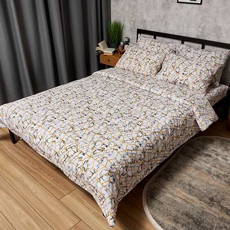 Підковдра полуторна Moon&Star Бязь Gold Люкс Modern Marble 143 x 210 см (MS-870001095)