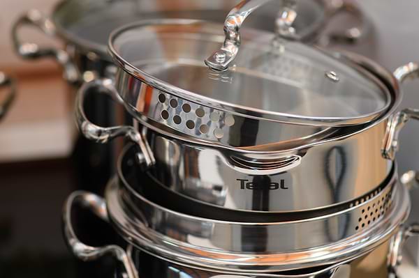 Фото - Набор посуды Tefal G719SA74 Duetto+ 10 пр. с ковшом (кастр. 24/22/20/18 с/кр., ковш 16 см с/кр)
