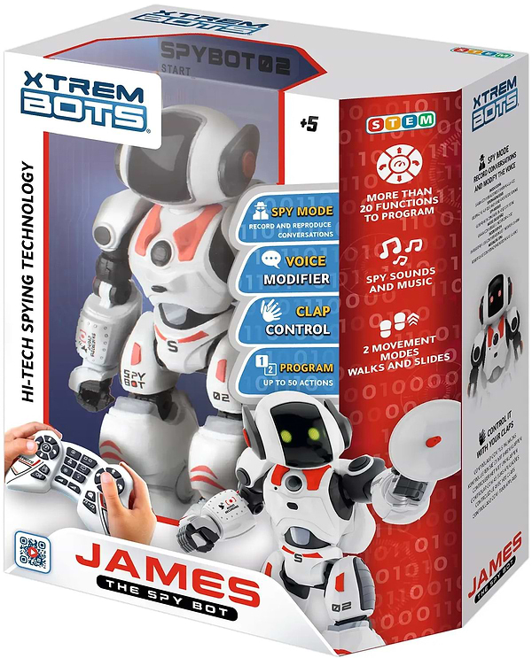Фото - Радиоуправляемый робот BlueRocket шпион Джеймс STEM (XT3803084)