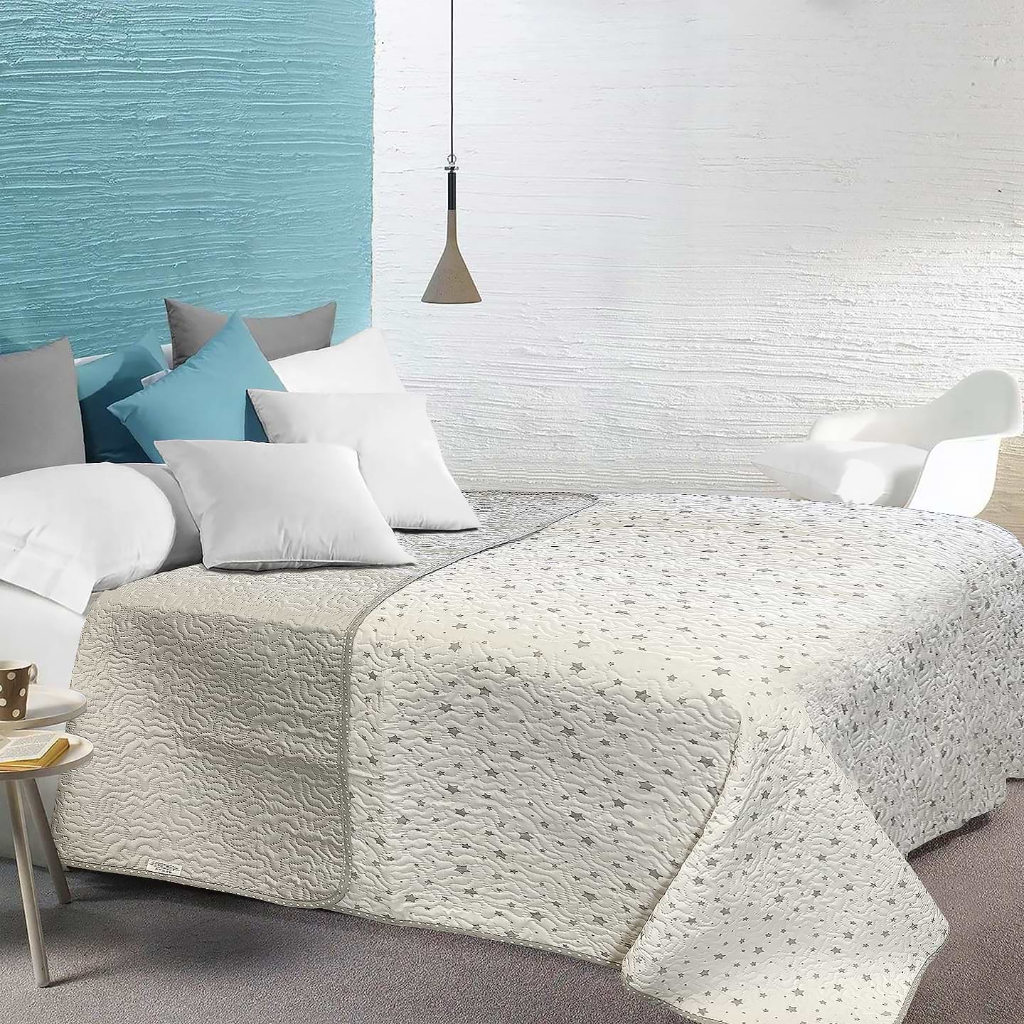 Покривало полуторне Zastelli Зіркова Феєрия 235/14-4102 160х210 см біле (20296)