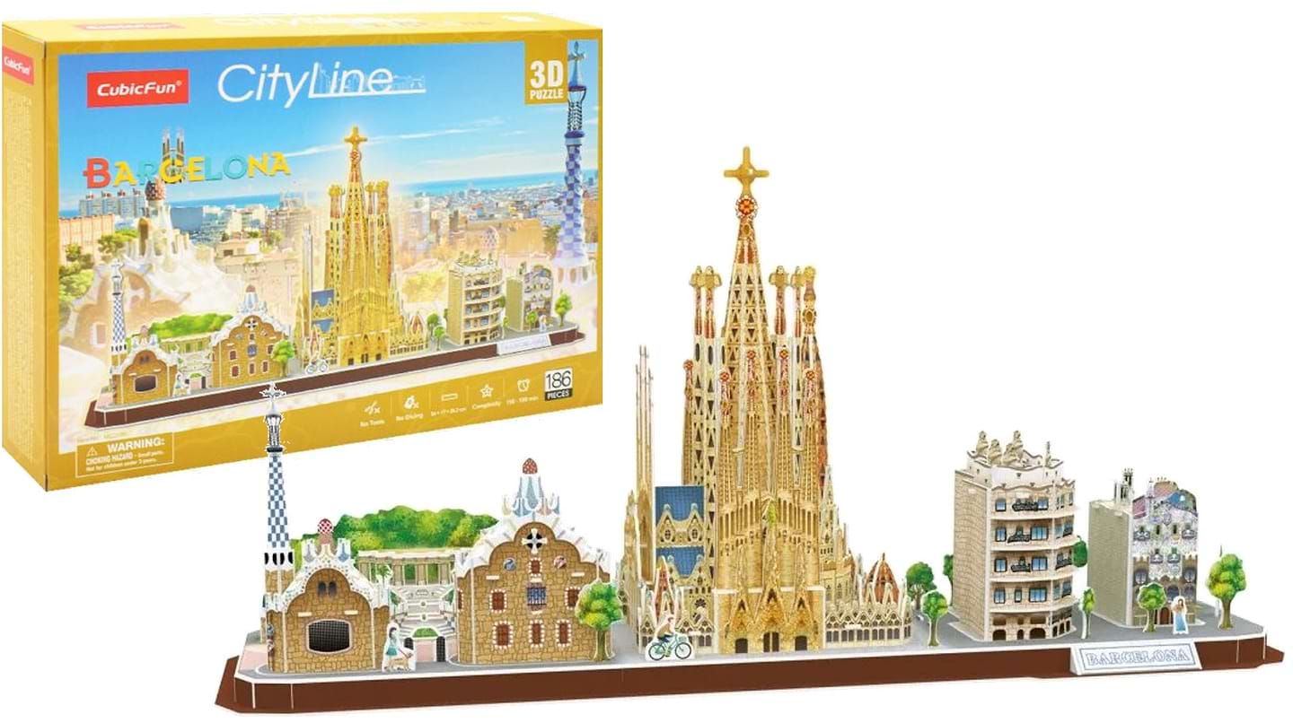 3D пазли Cubic Fun City Line "Барселона" (MC256h)