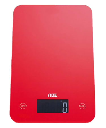 Весы кухонные ADE Slim KE927 Red - Фото 1