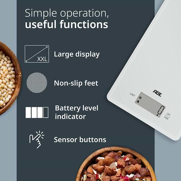 Фото - Ваги кухонні ADE Julia KE2306-2 Silvery