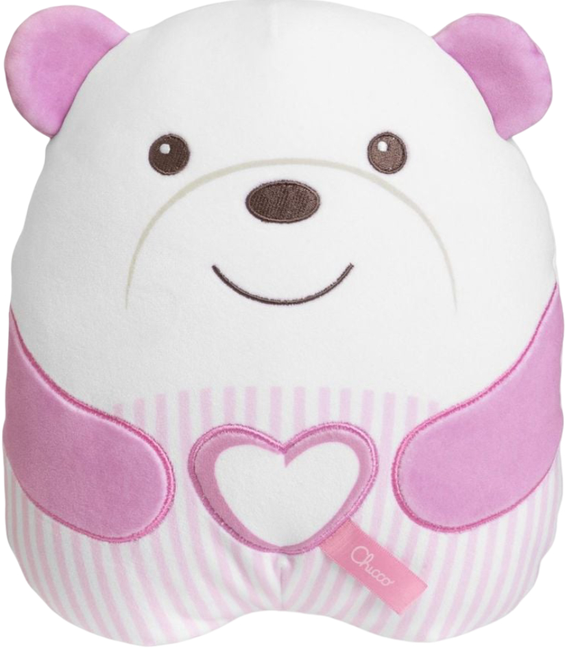 Интерактивная игрушка Chicco мягкая музыкальная Успокаивающий медвежонок Розовая (12266.10)