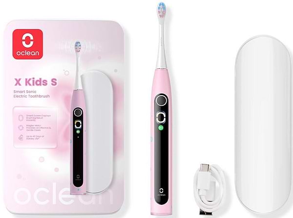 Фото - Зубная щетка электрическая Oclean X Kids Set Pink (6970810557220)
