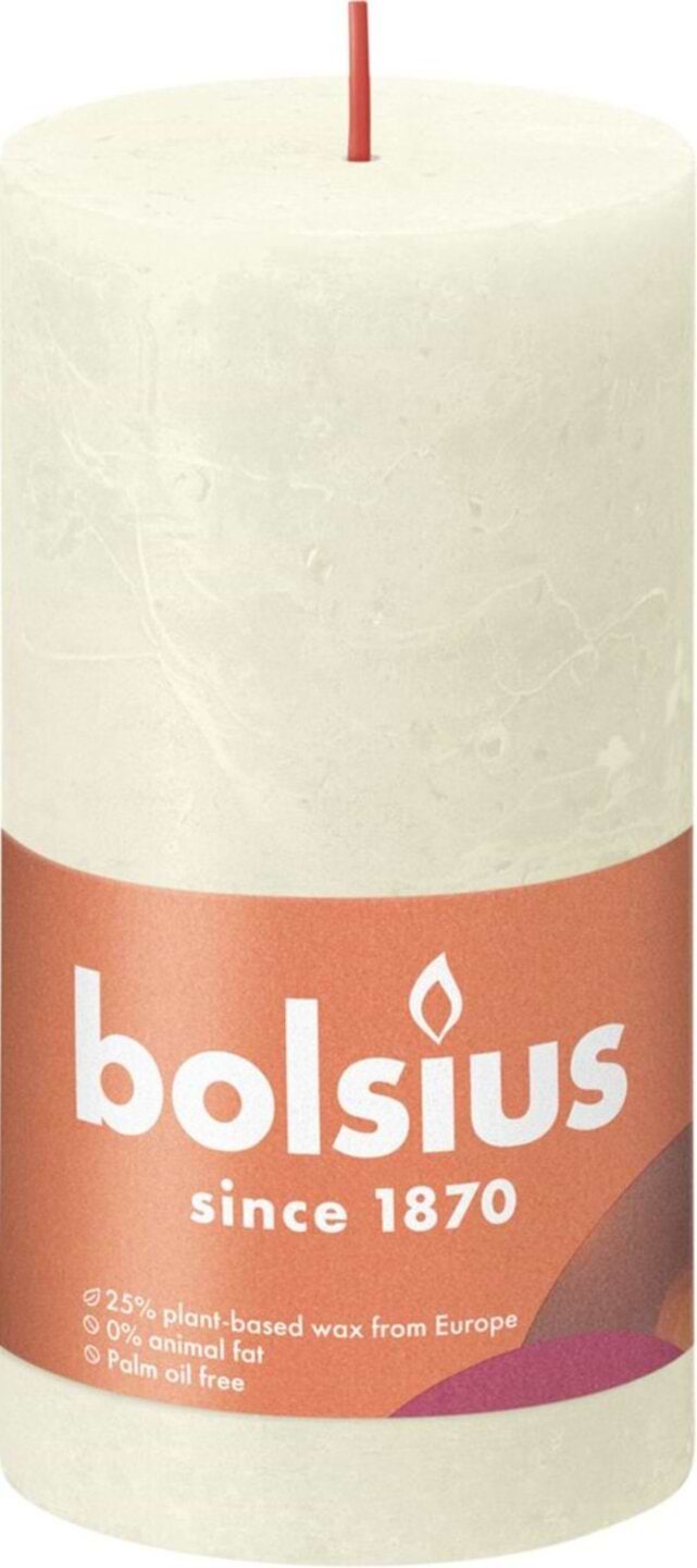 Свічка декоративна Bolsius SHINE 130/68 перлинна (790305)