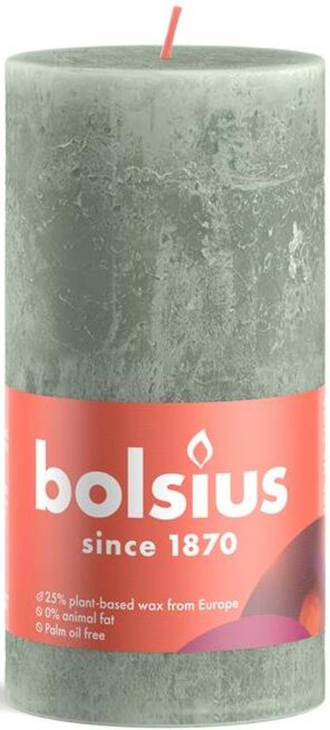 Фото - Свічка декоративна Bolsius SHINE 130/68 нефрит (790368) Фото - Свічка декоративна Bolsius SHINE 130/68 нефрит (790368)