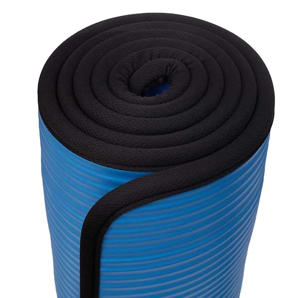 Фото - Килимок для йоги та фітнесу TECOFIT Коврик/мат TECOFIT NBR 183x61x1 см Blue-Black +чехол-сумка в подарок (TOP18124795/1)