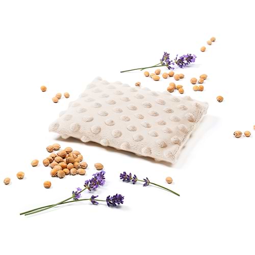 Фото - Сухая грелка для малыша BabyOno из косточек вишни и ароматом лаванды Бежевый (796/05)