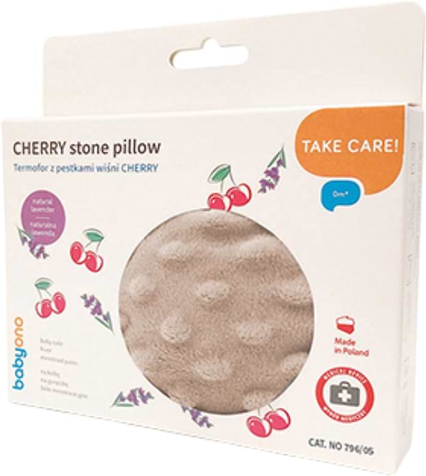 Фото - Сухая грелка для малыша BabyOno из косточек вишни и ароматом лаванды Бежевый (796/05)