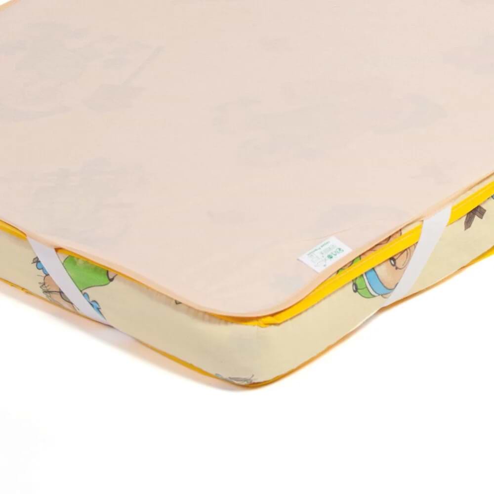 Наматрацник дитячий ЕКО ПУПС непромокальний Premium розмір 60х120 см Персиковий (ПНАМ12060п)