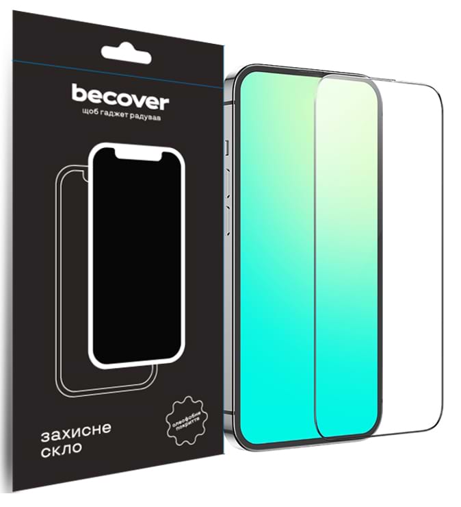 Защитное стекло для смартфона BeCover for Apple iPhone 15 Black (709719) - Фото 1