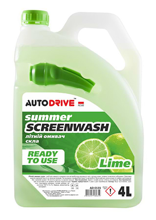 Фото - Омыватель стекла Auto Drive Summer Screen Wash Lime HDPE 4 л (AD0131)
