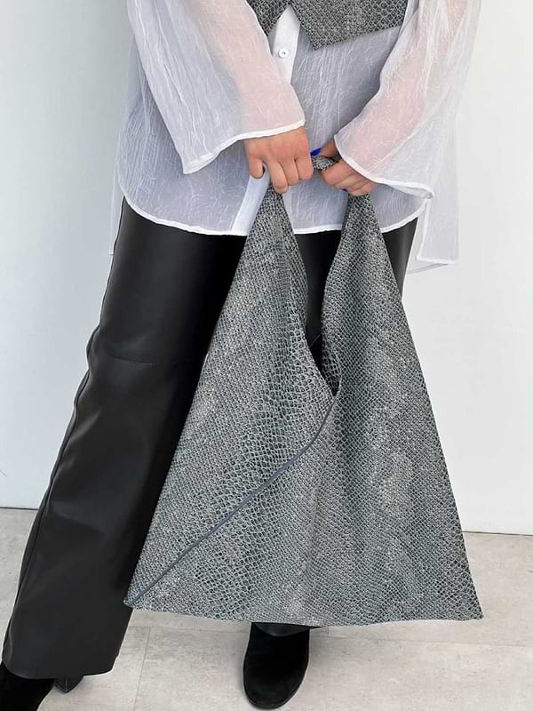 Фото - Шопер ART KNIT Python бірюзова 50x60 см (037852)