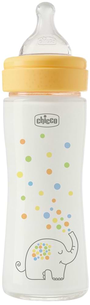 Бутылочка для кормления Chicco Perfect Easy 240 мл силиконовая соска, от 0 месяцев, медленный поток (нейтральная) (20252.30)