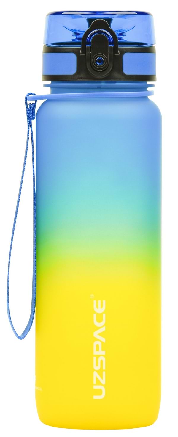 Фото - Пляшка для води UZspace 3053 Frosted 800 мл Жовто-блакитна