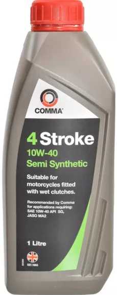 Масло для авто COMMA 4 STROKE 10W40 4T SEMI SYN 1л (FSTSS1L)