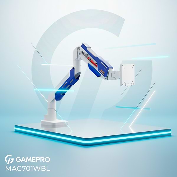 Фото - Кріплення настільне GamePro MAG701WBL White&Blue