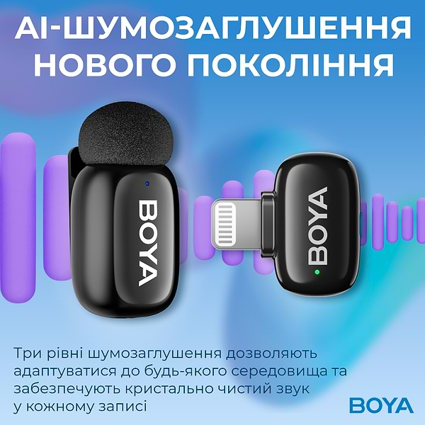 Фото - Микрофон для смартфона Boya mini-16 Lightning Black