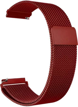 Фото - Ремінець для смарт-годинника BeCover Milanese Style for Xiaomi iMi KW66 (22mm)/Mi Watch Color/Haylou LS01/Watch S1 Active Red Wine (707749)