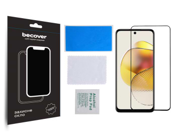 Фото - Захисне скло для смартфону BeCover for Motorola Moto G73 Black (709737)