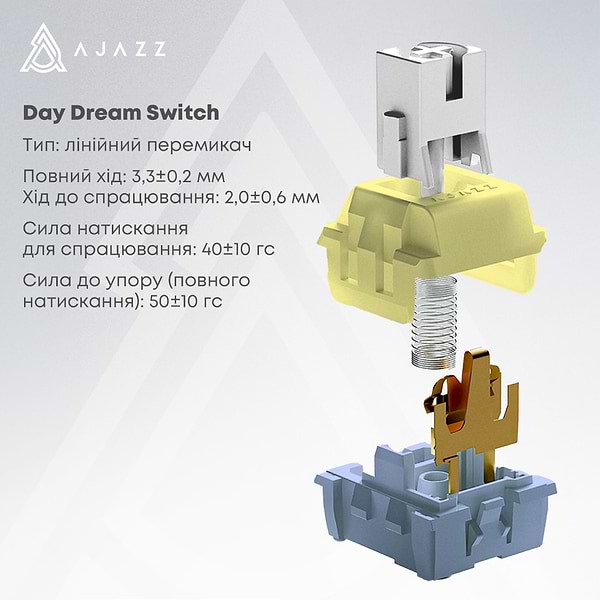 Фото - Клавіатура бездротова ігрова Ajazz AK820 MAX PLUS (AK820MAX-DD-BWD)