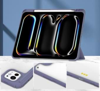 Фото - Чехол для планшета BeCover Soft Edge TPU с креплением Apple Pencil for Apple iPad Pro 11'' M4 2024 Purple (711716)