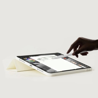 Фото - Чохол для планшета Becover Tri Fold Soft TPU Silicone for Apple iPad Air 13" M2/M3 (2024/2025) Beige (711740)