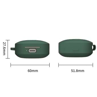 Фото - Чехол для наушников BeCover Silicon for Xiaomi Redmi Buds 6 Active Dark Green (712014)