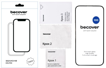 Фото - Захисне скло для смартфону BeCover for Apple iPhone 16 Pro 10D Black (712323)