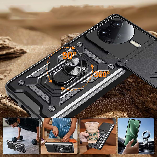 Фото - Чохол для смартфону BeCover Military for Poco F7 Pro Black (713536)