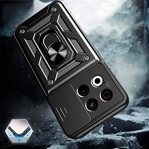 Фото - Чехол для смартфона BeCover Military for Tecno Spark 30 Pro (KL7) Black (713542)