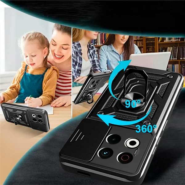 Фото - Чехол для смартфона BeCover Military for Tecno Spark 30 Pro (KL7) Black (713542)