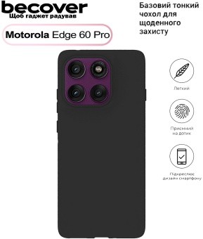 Фото - Чехол для смартфона BeCover for Motorola Edge 60 Pro Black (713774)