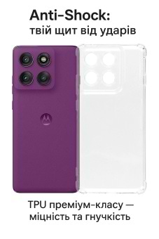 Фото - Чохол для смартфону BeCover Anti-Shock for Motorola Edge 60 Pro Clear (713806)